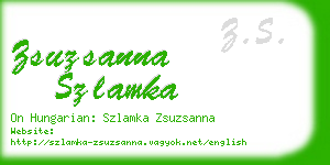 zsuzsanna szlamka business card